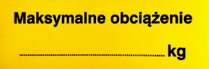 Obrazek dla kategorii Maksymalne obciążenie…  kg (853-09) - znak magnetyczny, 20 szt.