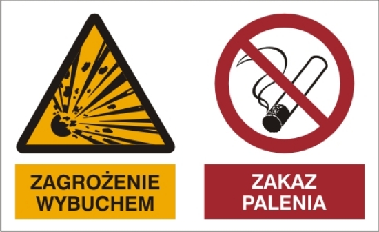 Obrazek Zagrożenie wybuchem. Zakaz palenia