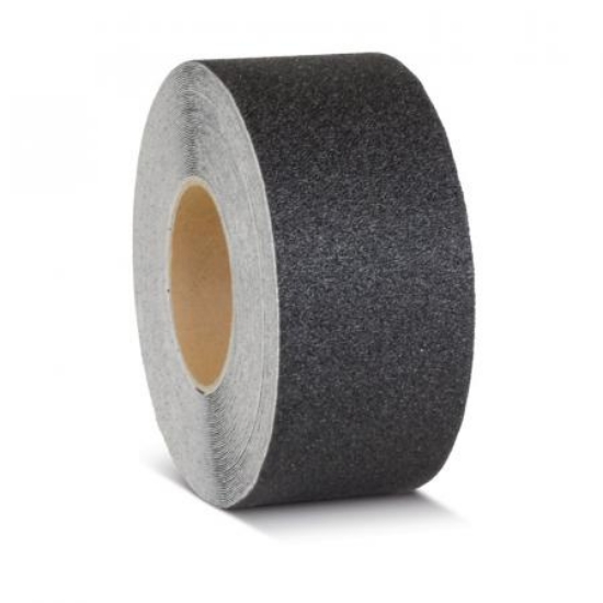 Obrazek Taśma antypoślizgowa podstawowa czarna rolka 75 mm x 18.3 m