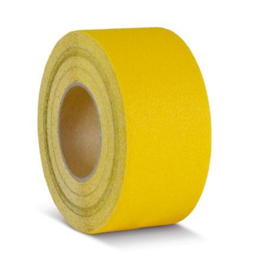 Obrazek Taśma antypoślizgowa podstawowa żółta rolka 75 mm x 18.3 m