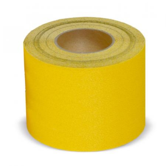 Obrazek Taśma antypoślizgowa podstawowa żółta rolka 150 mm x 18.3 m