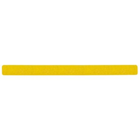 Obrazek Taśma antypoślizgowa podstawowa żółta arkusz 50 x 650 mm, paczka 10 szt.