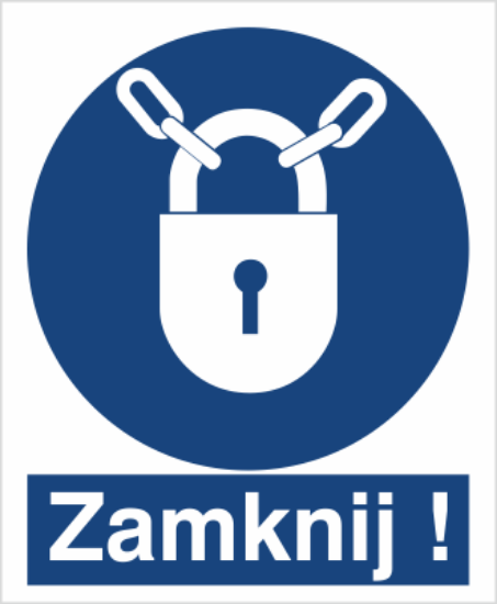 Obrazek Nakaz stosowania zamknięcia (9415M)