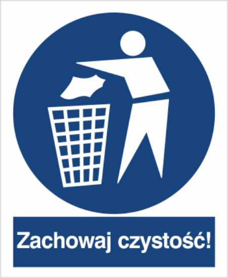 Obrazek Zachowaj czystość (9417M)