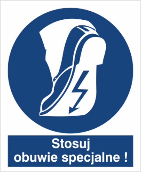 Obrazek Stosuj obuwie specjalne (8421M)