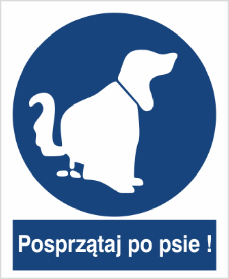 Obrazek Nakaz sprzątnięcia po psie (8426XC)