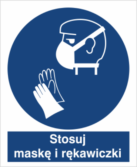 Obrazek Stosuj maskę i rękawiczki (9429I)
