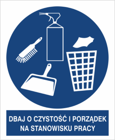 Obrazek Dbaj o czystość i porządek na stanowisku pracy (8433XC)