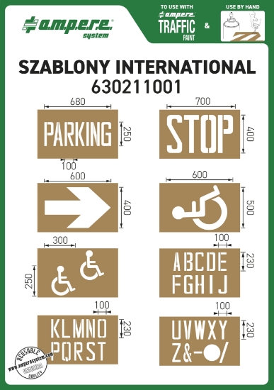 Obrazek Szablony PARKING