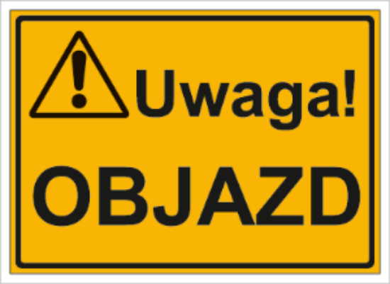 Obrazek Uwaga! Objazd (319BG-09)