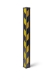 Obrazek Kątownik żółto-czarny z paskiem fluo 900x84x14mm